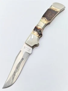 VINTAGE - RARE PARKER & SON M-1467 LARGE! MADE IN JAPAN POCKET FOLDING KNIFE - Picture 1 of 5