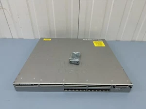 Interruttore CISCO WS-C3850-12XS-E con 2x alimentatore, ventole e rack! Quadri grado C - Foto 1 di 8