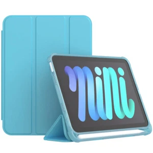 For iPad Mini 6 Pro 11 Air 10.9 10.2 9.7 PU Smart Case Cover With Pencil Holder - Picture 1 of 22