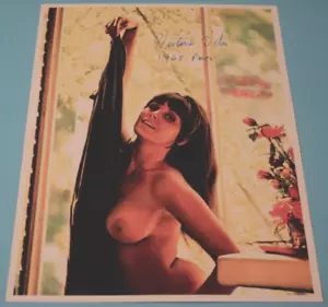 1960 -1969 ~ Vintage Playmate Pin-Up 8 x 10 Color Autographed Photo - Picture 1 of 1