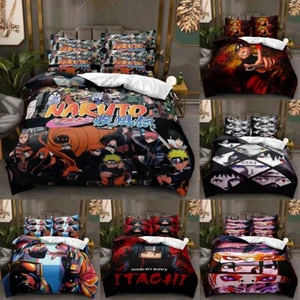 3D Naruto Quilt/Duvet/Doona Cover Bedding Sets Pillowcase - Single Double Size - Picture 1 of 23