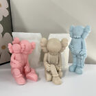 3D Kaws Bear Silicone Soap Molds Making Candle Plaster Resin Craft Moulds