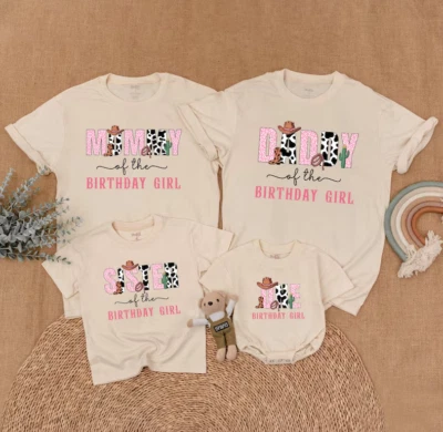 Camisa Vaquera Cumpleaños Familia, Mi Primera Familia Rodeo Camisa a Juego Foto 1 de 4