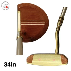 HONMA Golf Special Hand Made Persimmon Putter Club 34" ARMRQ Graphite Shaft - Picture 1 of 7