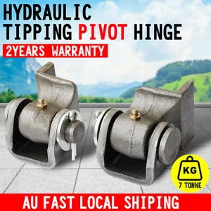 2x Hydraulic Tipper Trailer hinges Heavy duty Hydraulic Tipping pivot hinge kit - Picture 1 of 10