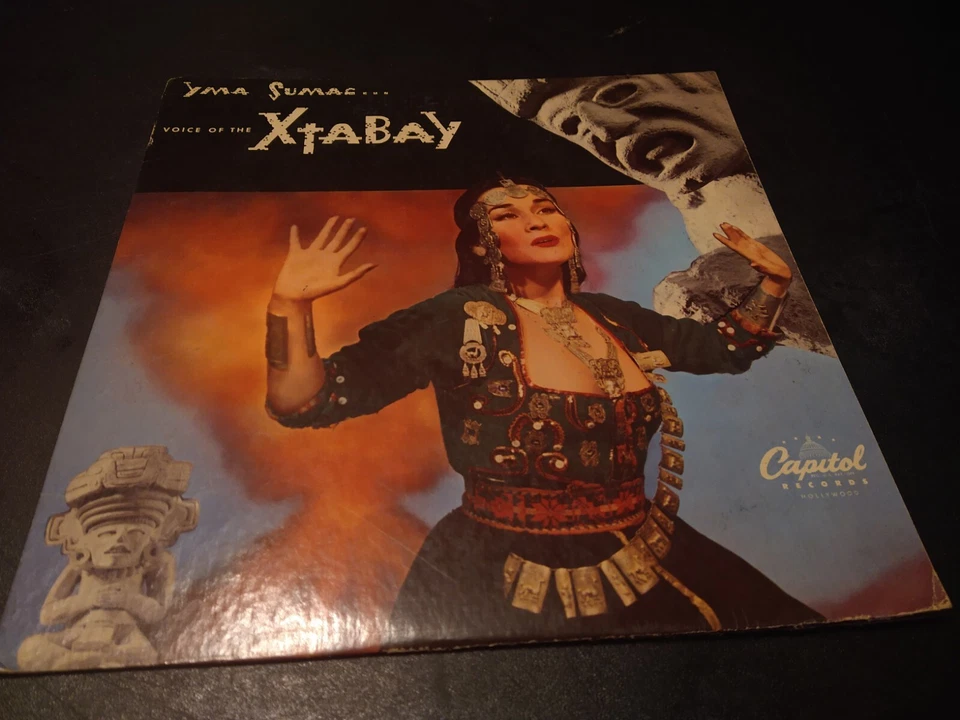 YMA SUMAC VOICE OF THE XTABAY 1952 10" EXOTICA H-244 Inca 33rpm Record  - Image 1 of 4