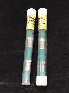 VTG NOS Pentel Green Refill Erasers for Mechanical Pencil, 2 Tube Lot (6) Pc - Picture 1 of 3