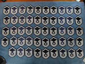 49 Lot USAF Master Sergeant Patches USA Military 3-1/2" Wide MilitaryPatchJ20 - Picture 1 of 11
