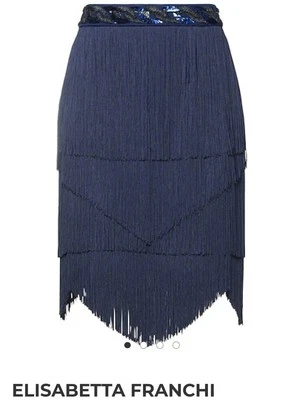 Elisabetta Franchi Falda con flecos Foto 1 de 4