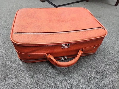 Maleta Equipaje Suave Vintage Años 60 Samsonite Silhouette Mármol Rosa Naranja Foto 1 de 4