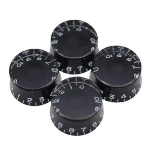 4pcs LP Guitar Control Knobs 24 Fine Splines for Les Paul/CTS Pots Black - Picture 1 of 5