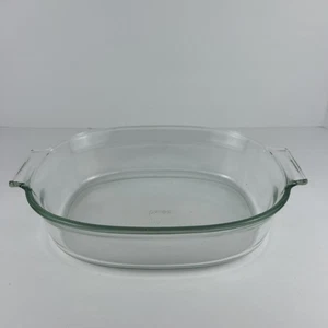 Pyrex 702 2.5 Quart 2.35L Oval Baking Dish Clear Glass - Picture 1 of 6