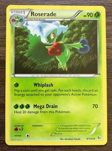 Roserade 9/106 - 2014 Pokemon Flashfire Uncommon Card - CLEAN - Picture 1 of 2