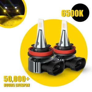 AUXITO I9 H11 H8 LED Driving Light Fog Bulb Super 3000K Bright Golden Yellow - Picture 1 of 12