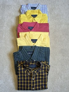 VTG Lot of 6 Polo Ralph Lauren Blake Button Dress Shirts Long Sleeve Mens Large - Bild 1 von 18