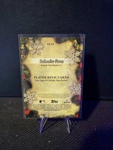 2025 Topps Holiday - SALVADOR PEREZ Bat Relic #PR-SP  Game-Used Memorabilia - Picture 1 of 3