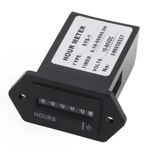 Accurate Timing Capacity Industrial Accumulating Timer Counter in Black - Picture 1 of 12