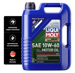 Liqui Moly 10w-60 Synthoil Race Tech GT1 SAE (1) 5 Liter Bottle 2024 - Picture 1 of 5