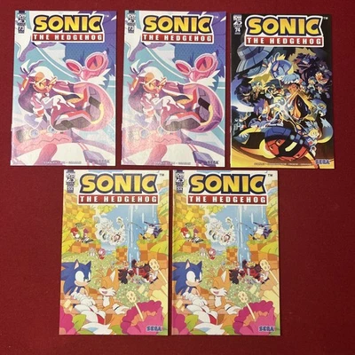 IDW SONIC THE HEDGEHOG #73 & 74 & 2024 年度批量 1: 10 Fourdraine 变体罕见 — 第 1/4 张图片