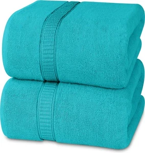 - Luxuriöses Jumbo Badetuch 2 Stück - 600 GSM (35X70 Zoll) 100 % ringgesponnen... - Bild 1 von 9