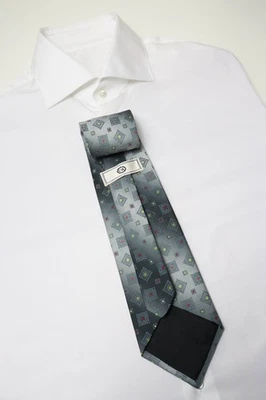 Corbata C&A Para Hombre Talla Única Plateada Con Patrón Clásico Formal - Imagen 1 de 4