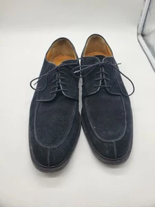 Sandro Moscoloni Mens Shoes Size 11.5 Black Suede Lace Up Loafers Vinyard - Picture 1 of 9