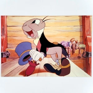 Jiminy Cricket Postcard Pinocchio Disney Animation Collection 100 Characters - Picture 1 of 2