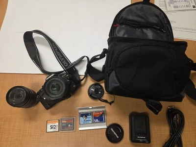 CÁMARA OLYMPUS E-410 14-42MM + LENTES 40-150MM, BATERÍA, ESTUCHE, 4x TARJETAS Como se Muestra Foto 1 de 4