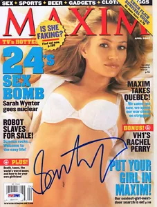 SARAH WYNTER SIGNED AUTOGRAPHED FULL MAXIM MAGAZINE VERY RARE PSA/DNA - Picture 1 of 2