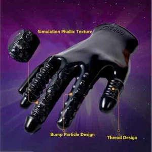 Finger Vibrator Vibration Massage Sex Toy Spielzeug Handschuh G Punkt Klitoris - Bild 1 von 23