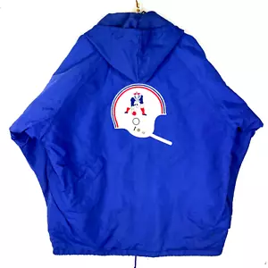 Giacca puffer vintage New England Patriots Champion XL blu Nfl full zip - Foto 1 di 9