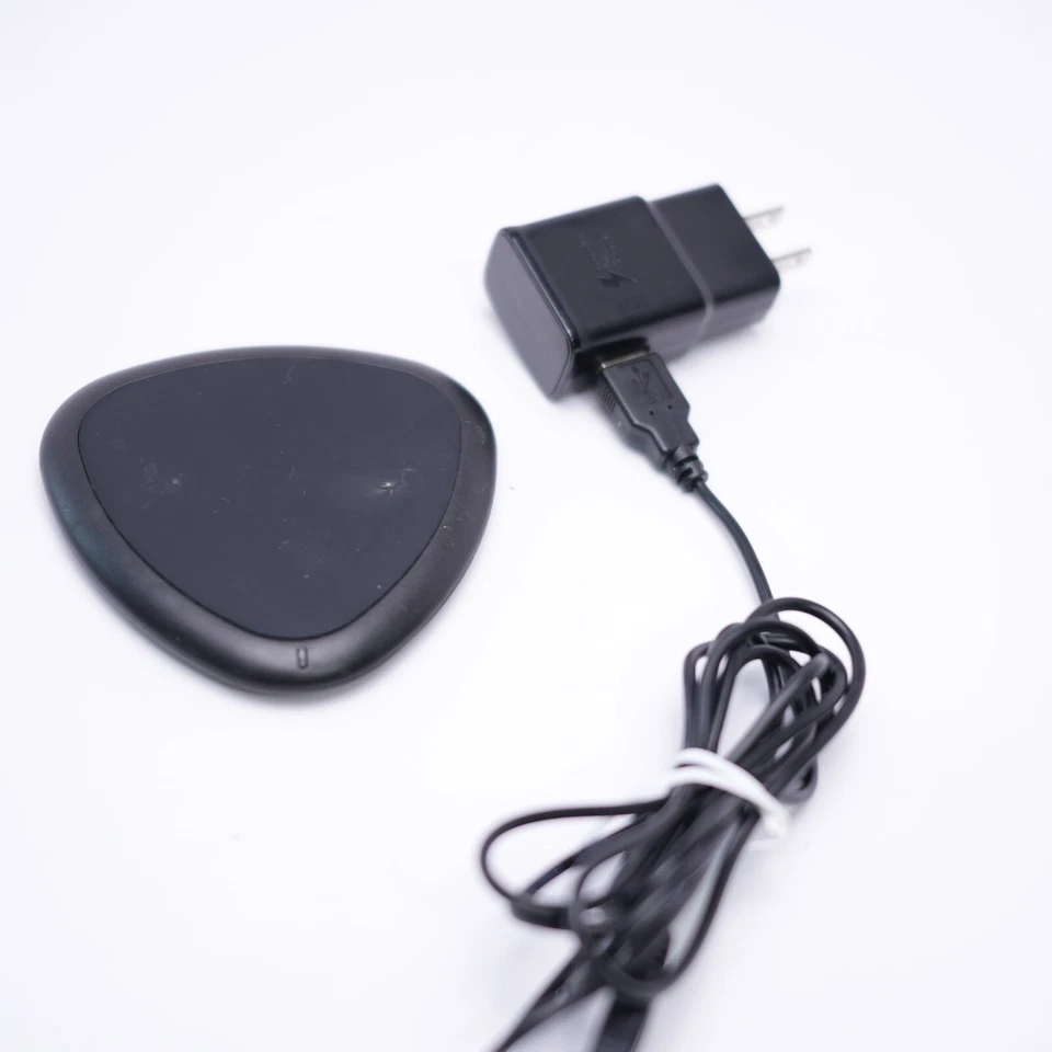 Almofada de carregamento sem fio Yootech T100 preta universal micro-USB com certificação Qi - Imagem 1 de 4