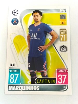 Marquinhos #140 TOPPS MATCH ATTAX Champions League - Envoi éclair - Photo 1/2