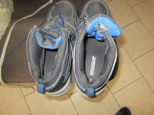 SCARPE UOMO BRAHMA STIVALI IMPERMEABILI PUNTA ACCIAIO STRINGATI SICUREZZA LAVORO 7 NERO/BLU - Foto 1 di 5