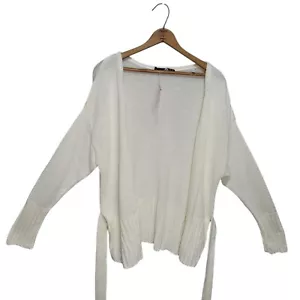 Boohoo Plus Wrap Detail Peplum Cardigan Ivory US 20 UK 24 New With Tags - Picture 1 of 14