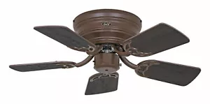 Hugger style Ceiling fan Low profile Classic Flat Bronze Flush mount 79 cm 31" - Picture 1 of 3