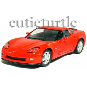 Kinsmart 2007 Chevrolet Corvette Z06 1:36 auto giocattolo pressofusa rossa KT5320D - Foto 1 di 2