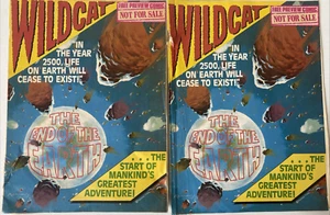 WILDCAT FREE PREVIEW COMIC X 2. THE END OF THE EARTH. LOW GRADE. FLEETWAY. - Picture 1 of 9