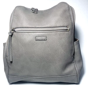 Relic Fossil Backpack Handbag Gray Medium Hardware Pebbled Zipper Pocket Classic - Picture 1 of 9