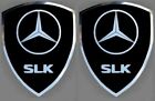 2 Autocollants Adhésifs Stickers noir chrome Mercedes SLK