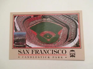 San Francisco California Postcard Candlestick Park Giants Continental Sized - Picture 1 of 2