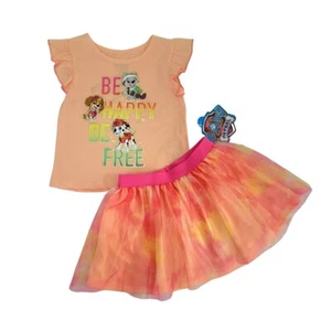 Paw Patrol Toddler Girls Skye Everest Marshall 2 Piece Top & Tutu Skirt Set 2T - Picture 1 of 16