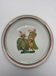 Plato decorativo Favolina Polonia Polonez esmalte bailarines pareja baile vintage - Imagen 1 de 2