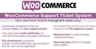 WooCommerce Support Ticket System - WordPress GPL & Updates • 9.99£