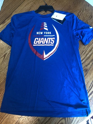 New York Giants Nike Dri Fit T-Shirt Men's Multi Size Football Logo Shirt Cover