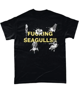 T-Shirt Fu**ing Seagulls Poop lustiger Witz - Bild 1 von 4