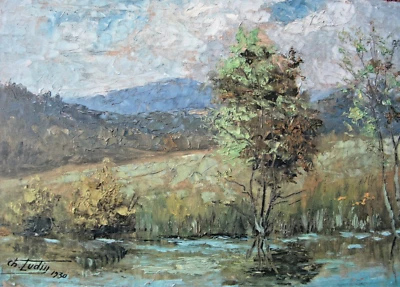 IMPRESSIONNISTE CHARLES LUDIN (1867-1949)- huile sur panneau signée datée - Photo 1/4
