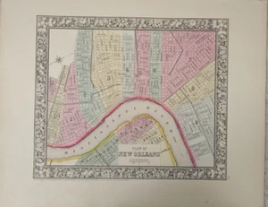 1860 Plan of New Orleans, S. Augustus Mitchell - Picture 1 of 5