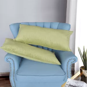 Juego de fundas de almohada de franela esculpidas de 2 euros fundas de almohada decorativas sólidas - Imagen 1 de 14
