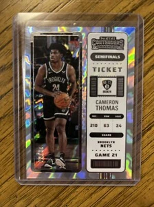 2022-2023 Contenders Cameron Thomas #'d /99 Semi Finals Ticket - Picture 1 of 2